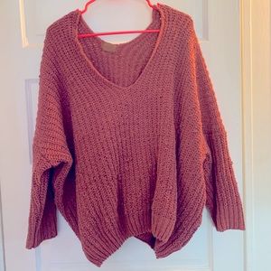 POL chenille plunge v sweater MAKE ME AN OFFER